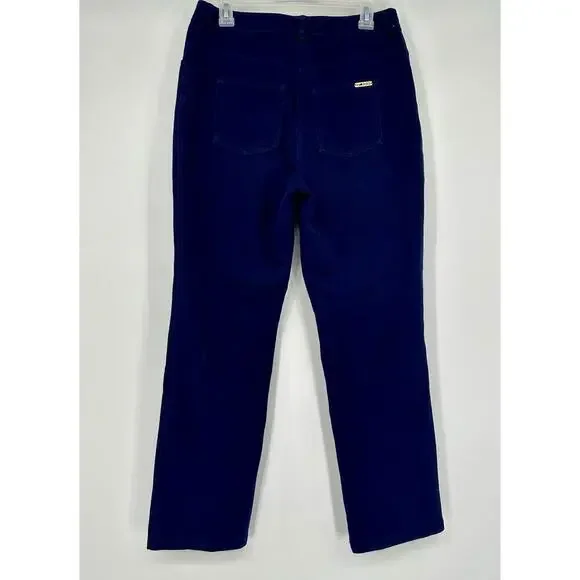 St. John Collection Twill Straight Leg Pant Size 6 Navy - Picture 6 of 10
